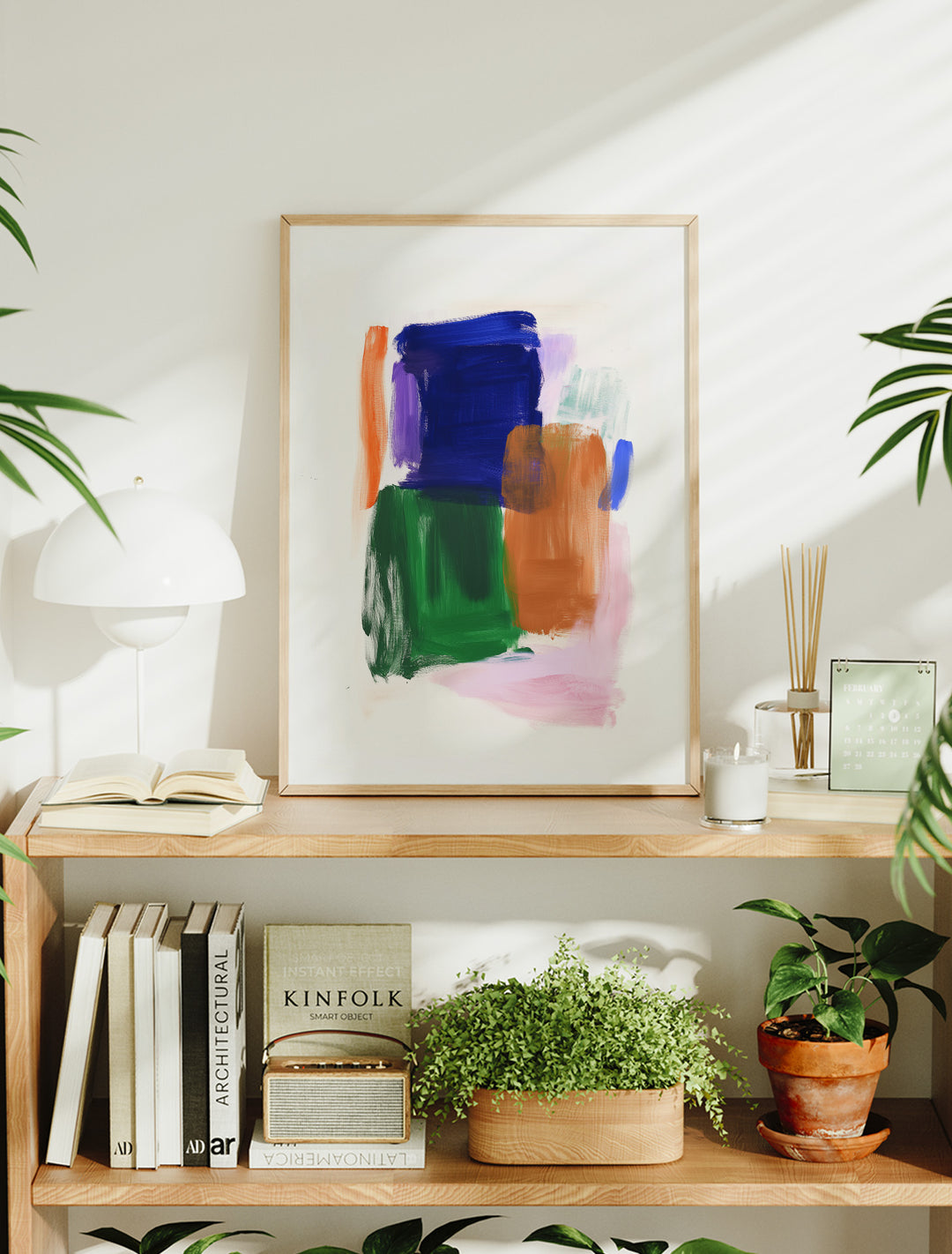 Abstract Wall Art - Colourful brush strokes