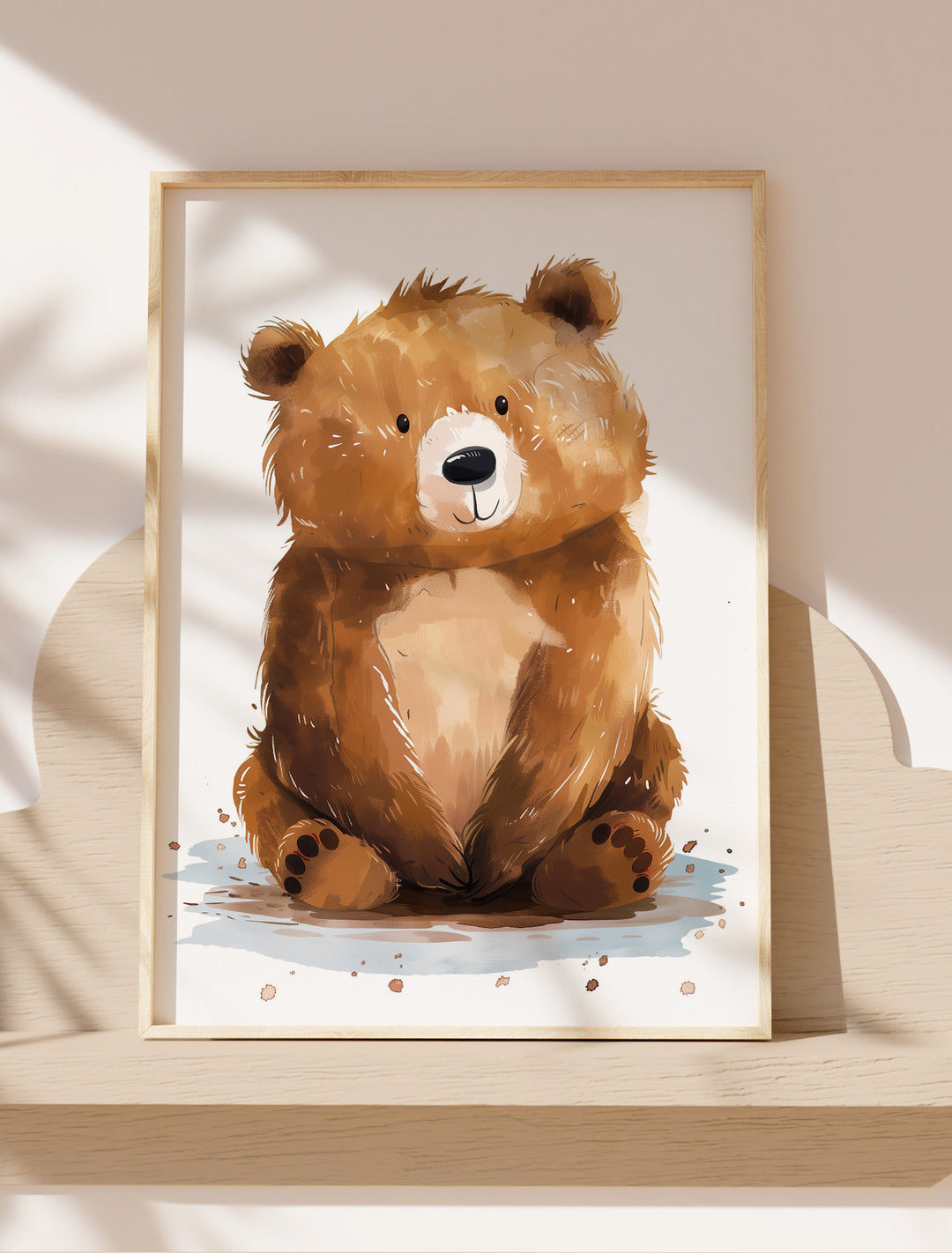 Kids Room Wall Art  - Bear Cub 2