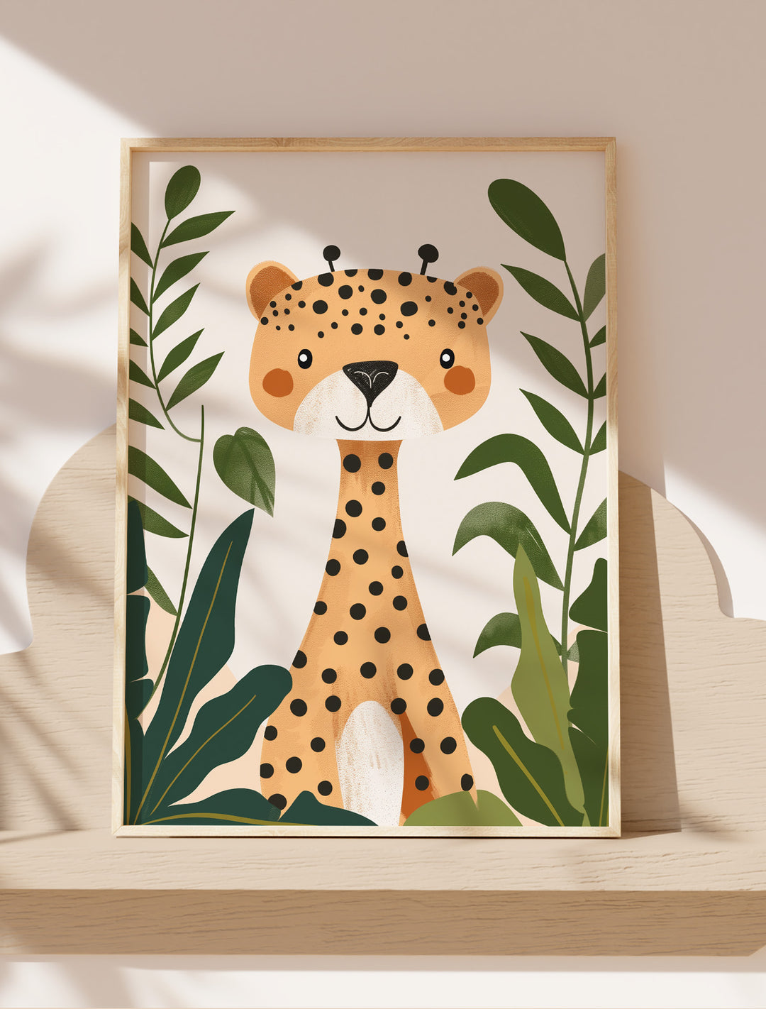 Kids Room Wall Art  - Jungle Cheetah