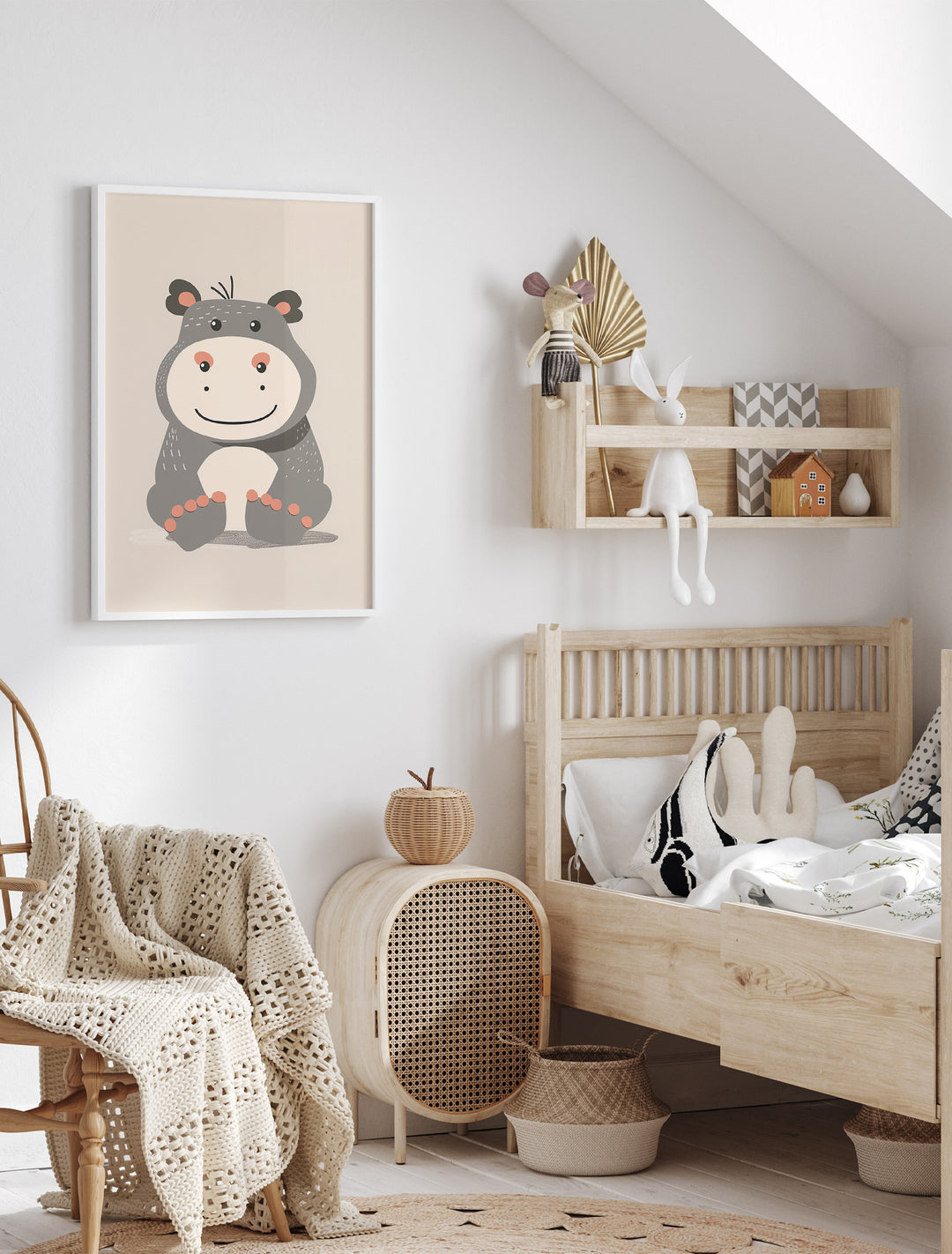 Nursery Prints  - The Hippo