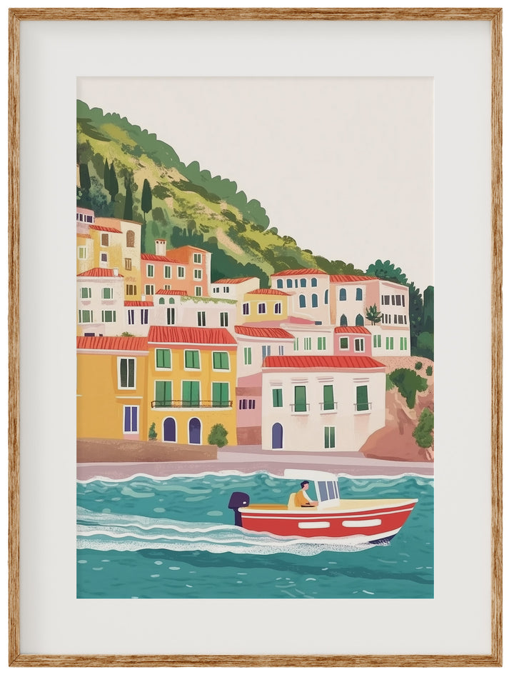 Amalfi Coast Travel Print