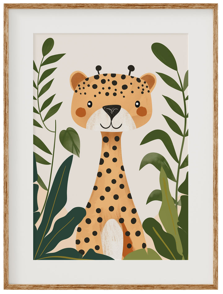 Kids Room Wall Art  - Jungle Cheetah