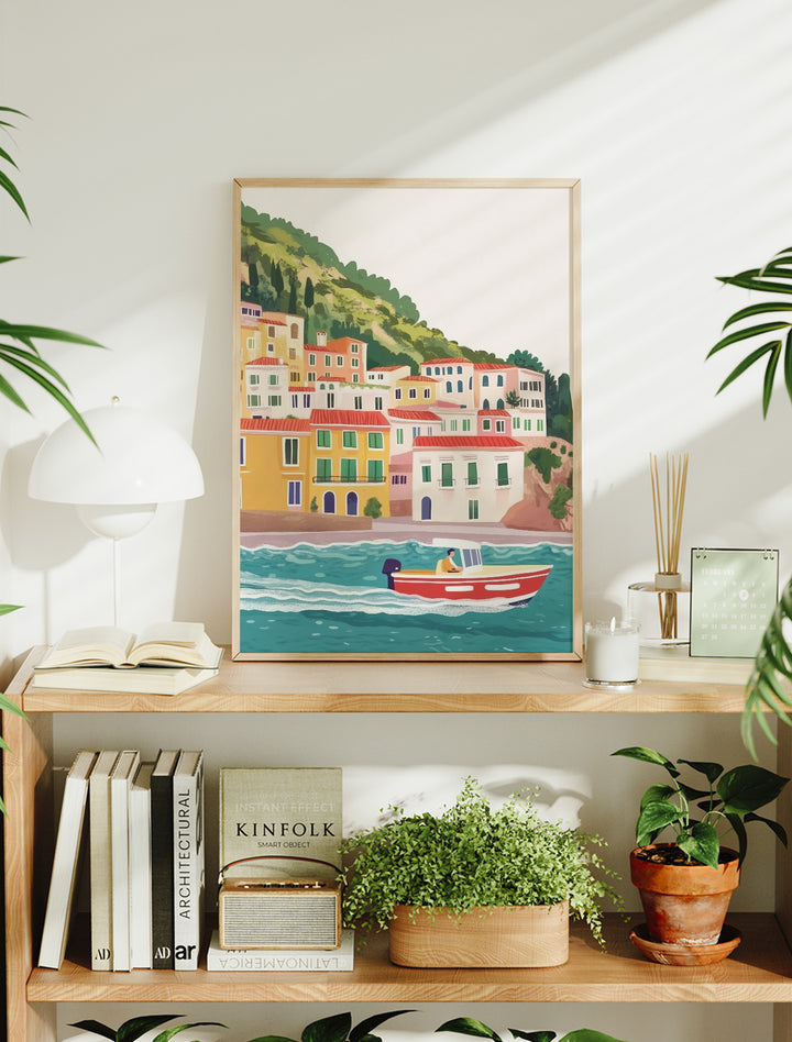 Amalfi Coast Travel Print